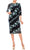 Maggy London - G4373M Quarter Sleeve Floral Print Dress Cocktail Dresses