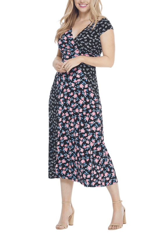 Maggy London G4443M - Multi Floral Print Day Dress