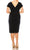 Maggy London G5309M - Shirred Jewel Neck Cocktail Dress Special Occasion Dress