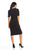 Maggy London - GSN13M Knee Length Draped Sheath Dress Cocktail Dresses