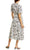 Maison Tara - 91062M Floral Print Buttoned A-Line Dress Cocktail Dresses