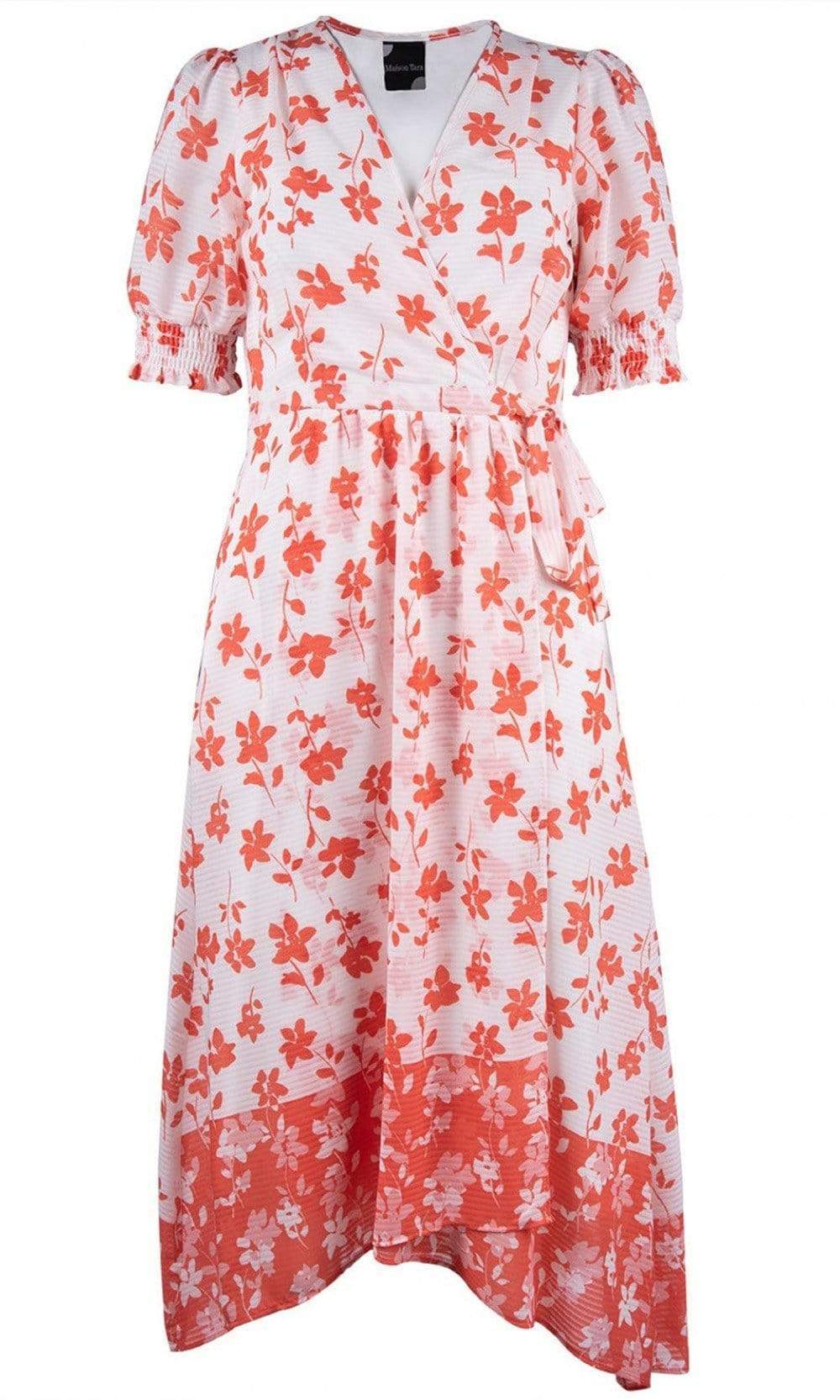 white christmas dresses Maison Tara Satin Maxi Dress