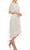 Maison Tara - 95043M Tea Length Polkadot Button Down Dress Wedding Guest