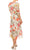 Maison Tara - 95084M Ruffle Trimmed Sleeve Tie Notch A-Line Dress Wedding Guest