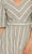 Maison Tara - 95100M Short Sleeve Stripe Tie Back Dress Cocktail Dresses