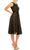 Maison Tara - 95183M Cap Sleeve Velveted Lace A-Line Dress Graduation Dresses