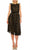Maison Tara - 95183M Cap Sleeve Velveted Lace A-Line Dress Graduation Dresses