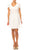Maison Tara 95635M - Capelet A-Line Cocktail Dress Special Occasion Dress 0 / Ivory