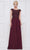Marsoni by Colors - Beaded Applique A Line Chiffon Dress M238 - 2 Pc Wine in Size 10 Mauve and Slate Blue, and 1 pcs In Size 10 in Navy Available CCSALE 8 / Wine