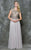 Marsoni by Colors - Cap Sleeve Keyhole A-Line Chiffon Gown M173 - 1 pc Latte and 1 pc Nude In Size 20 Available CCSALE 20 / Nude