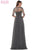 Marsoni by Colors - Embellished Scoop Evening Dress M157 - 1 pc Charcoal Grey in Size 18 Available CCSALE