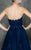 Marsoni by Colors - Lace Modified Sweetheart Ballgown M180 CCSALE 18 / Navy