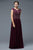 Marsoni by Colors - M173 Keyhole A-Line Chiffon Gown Special Occasion Dress 4 / Wine