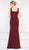 Marsoni by Colors - M232 Jeweled Cape Long Faille Gown Special Occasion Dress