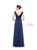 Marsoni by Colors - M238 Beaded Applique A Line Chiffon Dress Special Occasion Dress