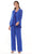 Marsoni by Colors - M303 Scoop Two Piece Pantsuit Mother of the Bride Dresses 6 / Royal