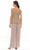 Marsoni by Colors - M305 Scoop Jacket Pantsuit Mother of the Bride Dresses