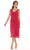 Marsoni by Colors - M307 V-Neck Sheath Knee-Length Dress Mother of the Bride Dresses