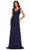 Marsoni by Colors M314 - Embellished A-Line Evening Dress Special Occasion Dress 4 / Navy