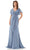 Marsoni by Colors M320 - Flutter Sleeve Evening Dress Mother of the Bride Dresses 4 / Slate Blue