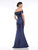 Marsoni By Colors - MV1003 Off Shoulder Jewel Accented Mermaid Gown Mother of the Bride Dresses