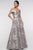 Marsoni by Colors MV1013 - Embroidered A-Line Formal Dress Mother of the Bride Dresses 4 / Taupe