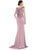 Marsoni by Colors - MV1023 Beaded Cowl Back Trumpet Gown - 1 pc Mauve In Size 8 Available CCSALE