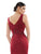 Marsoni by Colors - MV1054 Embroidered V-neck Trumpet Dress Mother of the Bride Dresses