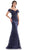 Marsoni by Colors - MV1122 Sweetheart Embellished Sheath Gown Mother of the Bride Dresses 4 / Navy