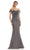 Marsoni by Colors - MV1142 Off Shoulder Mermaid Evening Dress Mother of the Bride Dresses 4 / Wedgewood