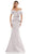 Marsoni by Colors - MV1144 Peplum Trumpet Evening Dress Mother of the Bride Dresses 4 / Taupe