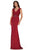 Marsoni by Colors MV1157 - Ruched V-Neck Mother of the Bride Dress Special Occasion Dress 4 / Wine