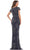 Marsoni by Colors MV1203 - Short Sleeve Embellished Formal Gown Special Occasion Dress