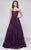 Marsoni by Colors Strapless Appliqued Sweetheart Gown CCSALE 16 / Eggplant