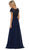 May Queen - A-line Lace Chiffon Evening Dress - 1 pc Navy in Size M and Mauve in size L Available CCSALE