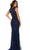 May Queen - Beaded Illusion Bateau Sheath Evening Gown RQ7524 - 2 pcs Navy in sizes 8 and 10 Available CCSALE