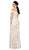 May Queen Beaded Lace Appliqued Off-Shoulder Gown RQ7497 - 1 pc Ivory/Nude In Size 16 Available CCSALE 16 / Ivory/Nude