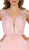 May Queen - Beaded Lace Deep V-neck Cocktail Dress Special Occasion Dress