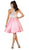 May Queen - Bejeweled Halter Neck Cocktail Dress MQ1492 - 1 pc Pink In Size 4 Available CCSALE 4 / Pink