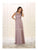 May Queen Bridal - MQ1519 Cap Sleeve Soutache Adorned A-Line Bridal Gown Bridesmaid Dresses