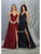 May Queen Bridal - RQ7738 Strappy Appliqued A-Line Dress with Slit Wedding Dresses 2 / Navy