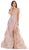 May Queen Bridal - RQ7738 Strappy Appliqued A-Line Dress with Slit Wedding Dresses