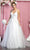 May Queen Bridal RQ7882 - Plunging Tulle Wedding Gown Wedding Dresses 4 / Ivory