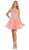 May Queen - Crystal Embellished Strapless A-Line Cocktail Dress Special Occasion Dress 4 / Blush
