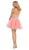 May Queen - Crystal Embellished Strapless A-Line Cocktail Dress Special Occasion Dress