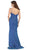 May Queen - Drape Ornate Sweetheart Glitter Sheath Dress MQ1730 - 1 pc Royal In Size 8 Available CCSALE 8 / Royal