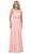 May Queen - Embellished Lace Pleated Prom Dress Bridesmaid Dresses 4 / Blush
