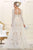 May Queen - Embroidered Lace Sheer Long Sleeve Trumpet Gown RQ7603 - 1 pc Ivory/Nude In Size 18 Available CCSALE 18 / Ivory/Nude
