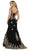 May Queen - Gilt Lace Illusion Scoop Trumpet Dress RQ7546 - 1 pc Black In Size 16 Available CCSALE 16 / Black