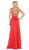 May Queen - Halter Neck Strappy Back Satin A-Line Gown MQ1594 CCSALE